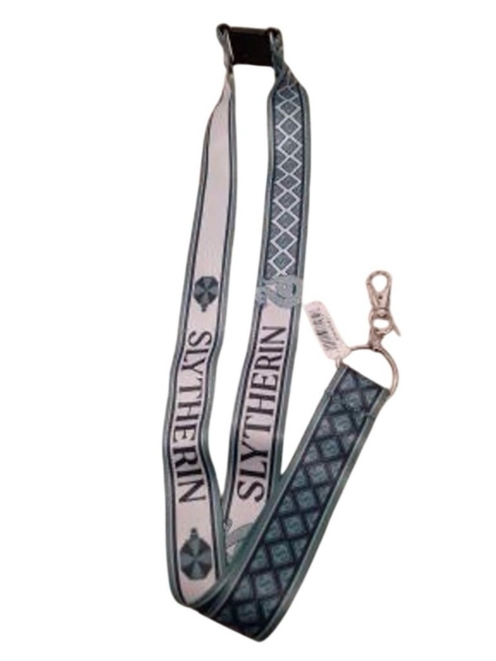 Harry Potter Wizarding World Slytherin House Lanyard Green Silver Badge Holder
